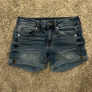American Eagle Super Stretch Midi Jean Shorts